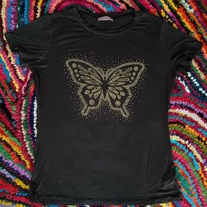 Y2k butterfly tshirt